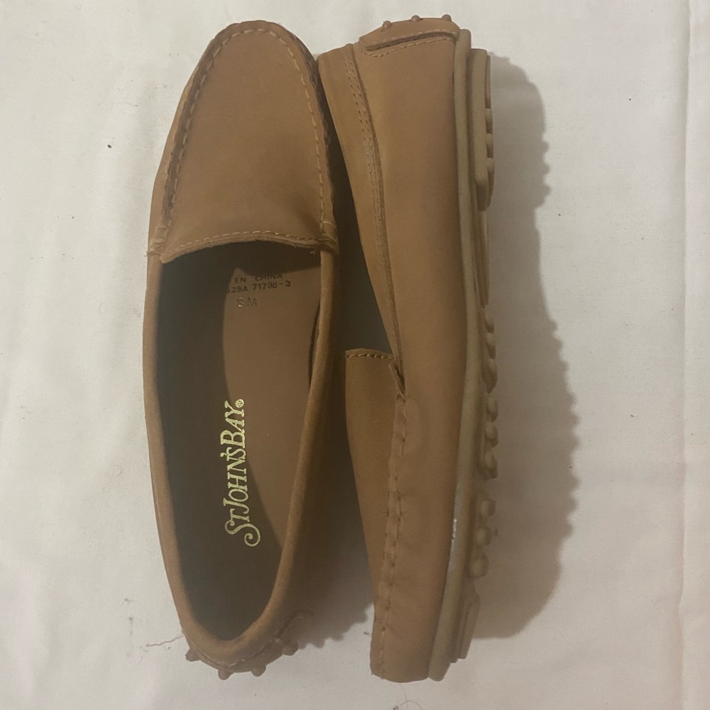 Women's St. John’s Bay Tan Loafers - SIZE 8 M
